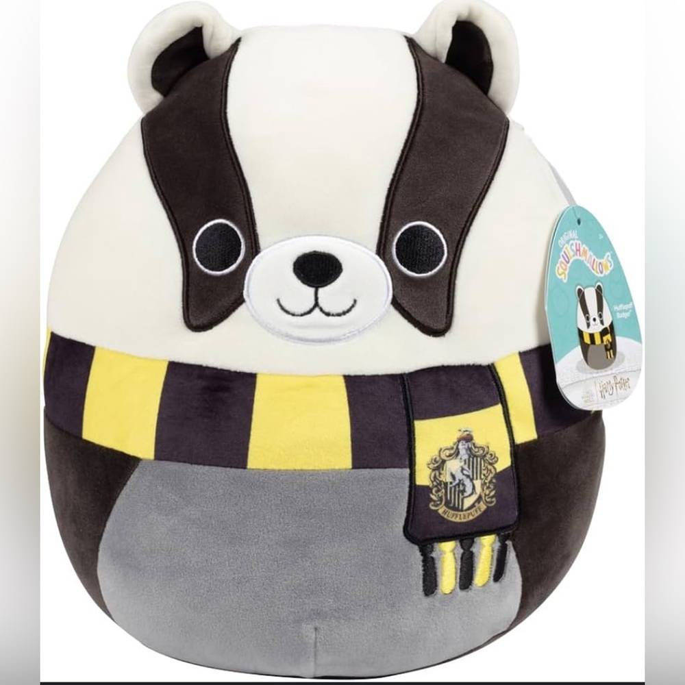 NWT Squishmallows Harry Potter‎ Hufflepuff Badger Plush